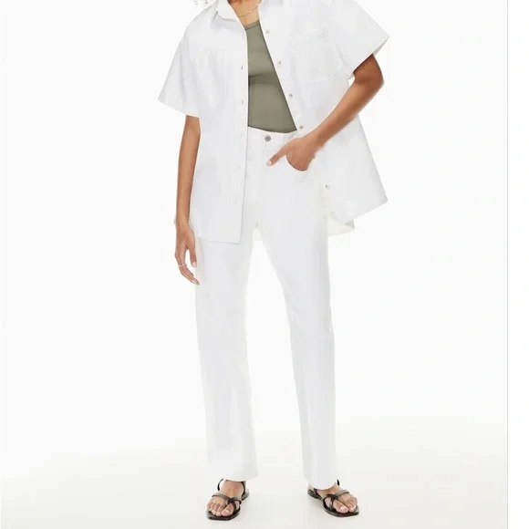 Aritzia White Jeans — The Denim Forum Joni - Picture 2 of 3